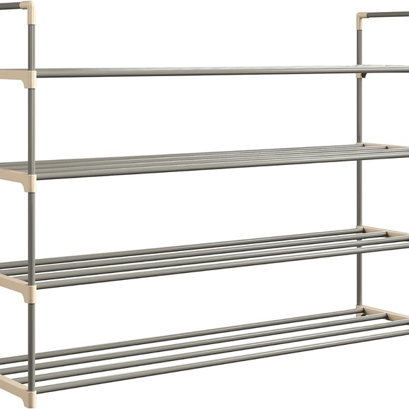 Shoe Rack with 4 Shelves – Four Tiers for 24 Pairs - Picture 2 of 2